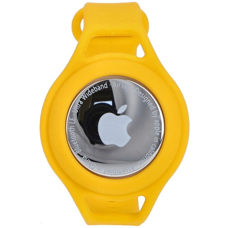 Bizon Case Locator Child Apple AirTag yellow
