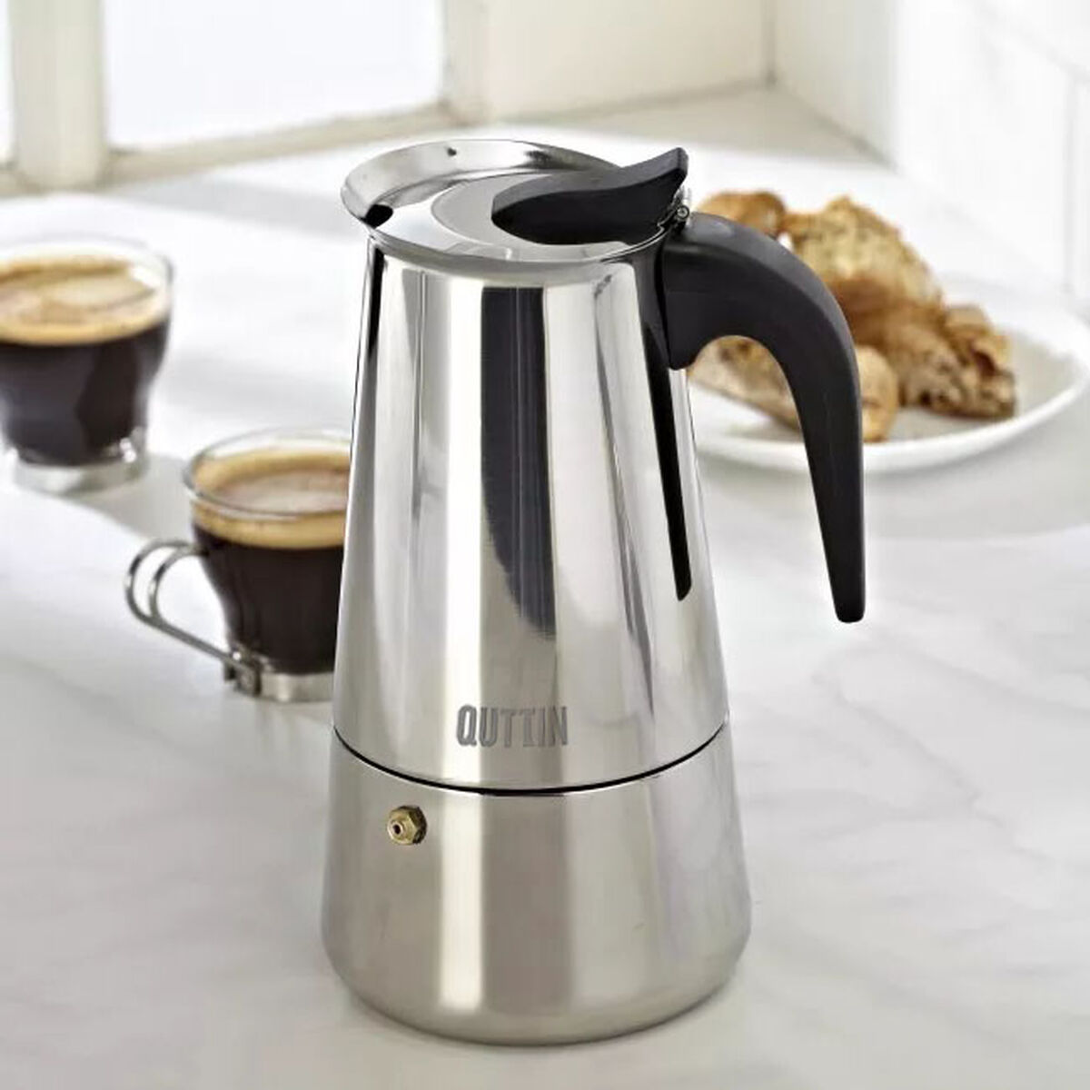 Italian Coffee Pot Quttin 4 Cups (6 Units)