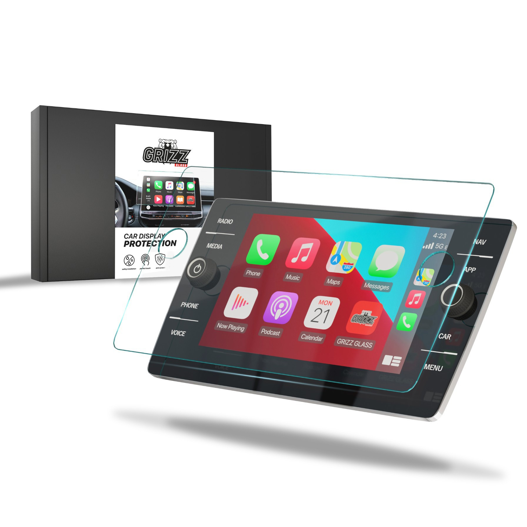 GrizzGlass CarDisplay Protection Volkswagen VW Amarok Discover Media