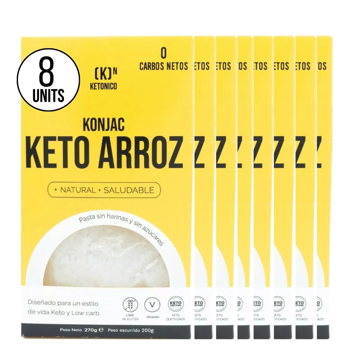 Rice pasta Ketonico Conscious Konjac (8 Units)