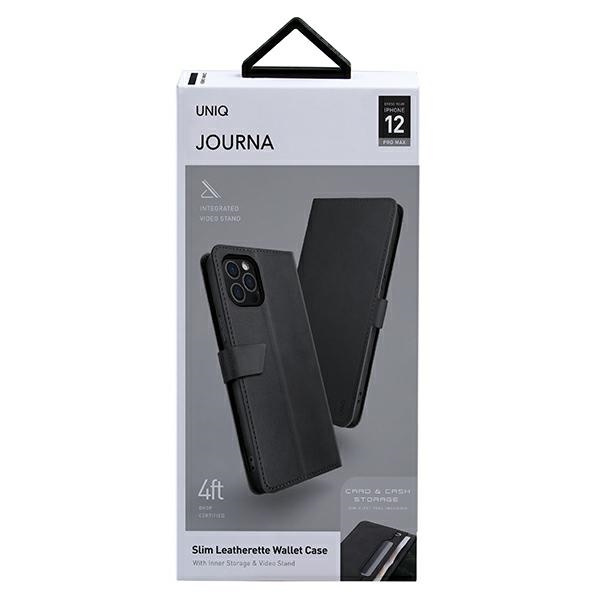 UNIQ book Journa Apple iPhone 12 Pro Max dark grey