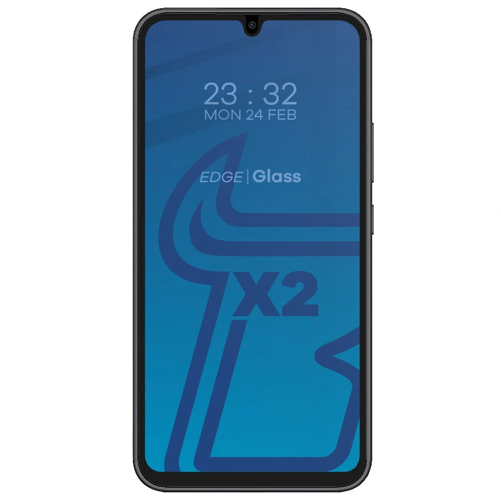 BIZON Edge 2 2x screen glass + camera glass Samsung Galaxy A34 5G