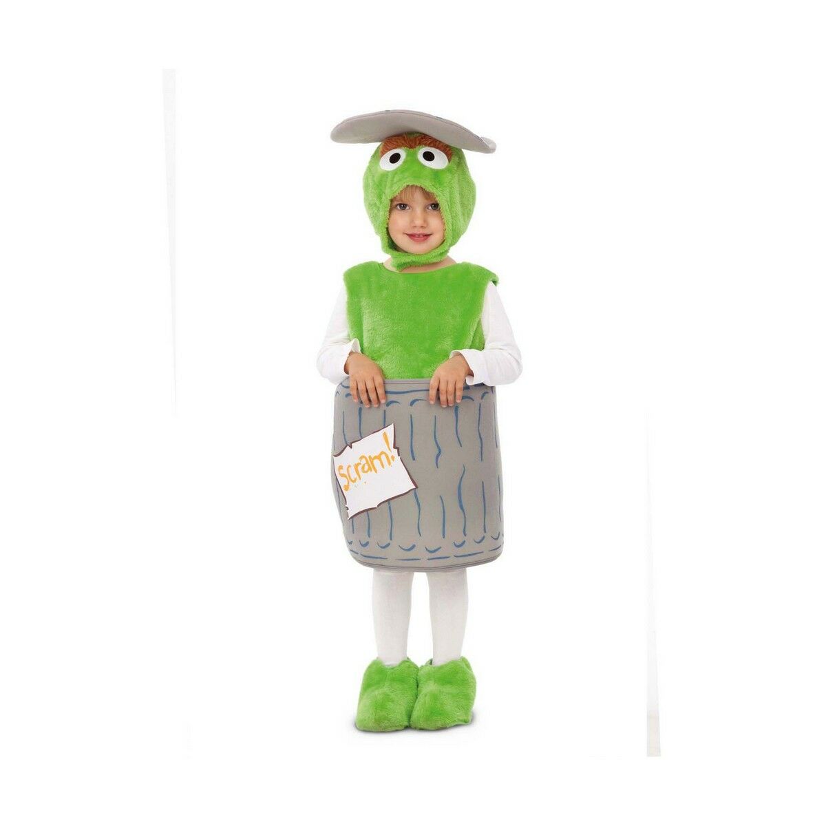 Costume for Babies My Other Me Oscar the Grouch Sesame Street Green (4 Pieces)