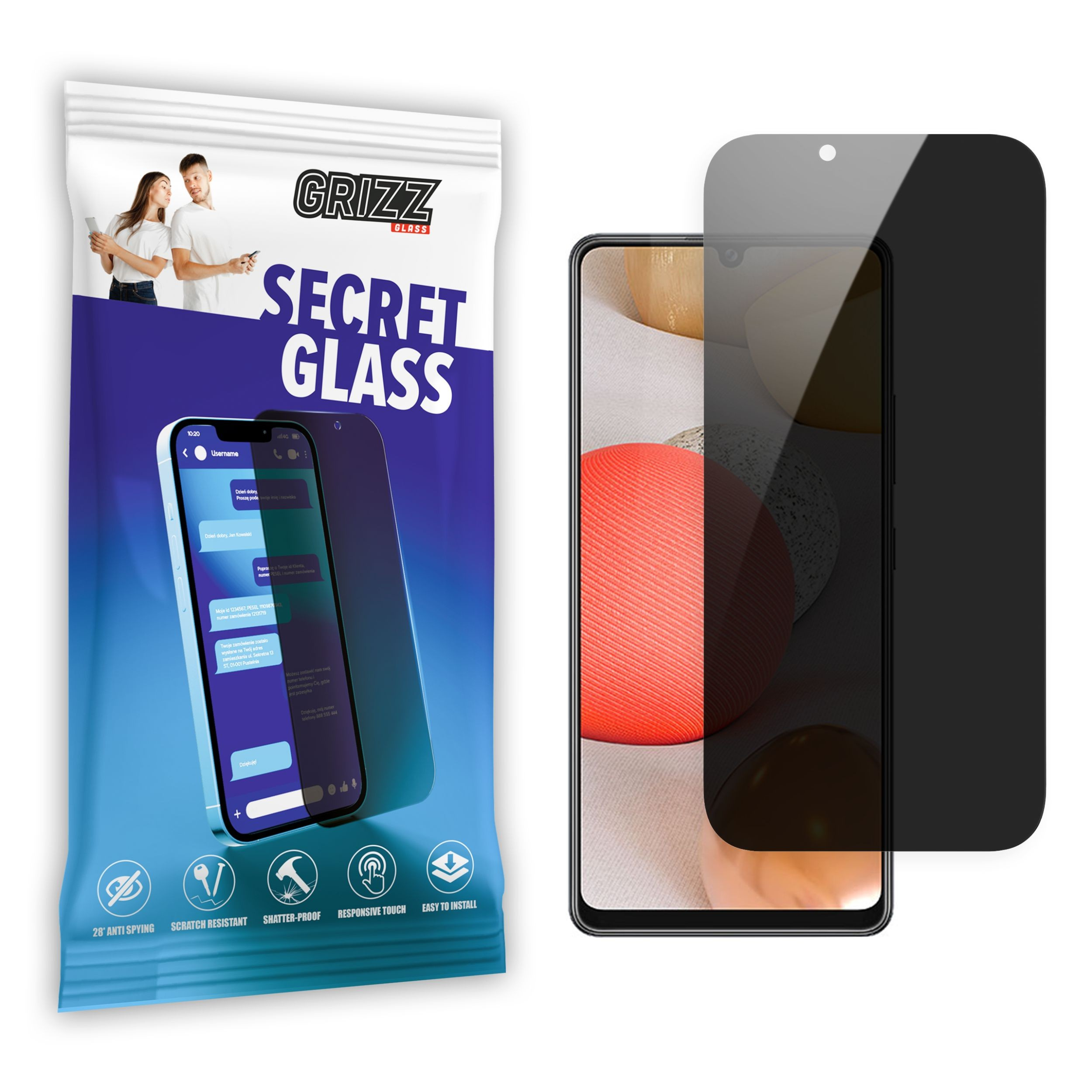 GrizzGlass SecretGlass Samsung Galaxy A42 5G
