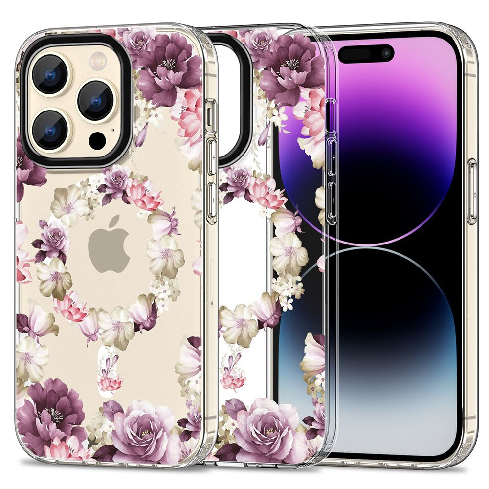 Tech-protect MagMood MagSafe Apple iPhone 15 Pro Rose Floral