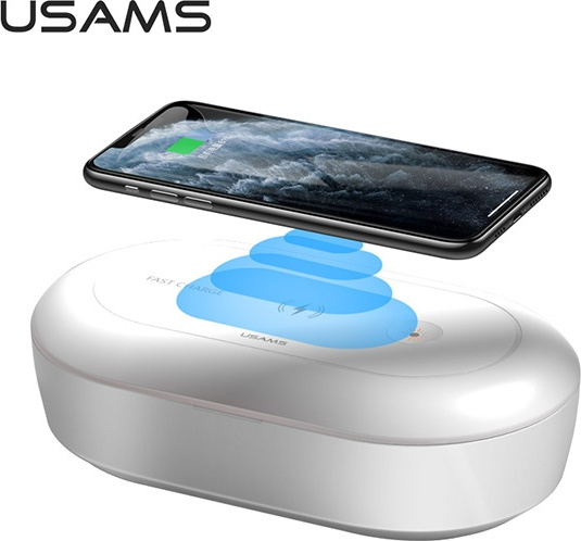 USAMS UV Sterilizer With Wireless Charging 10W white ZB138XDJ01 (US-ZB138)