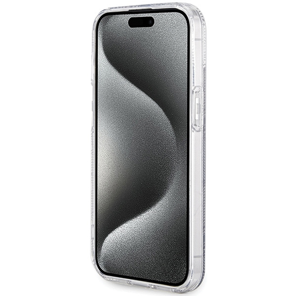 Guess GUHMP15SHGCUSTGK Apple iPhone 15 / 14 hardcase IML GCube MagSafe black