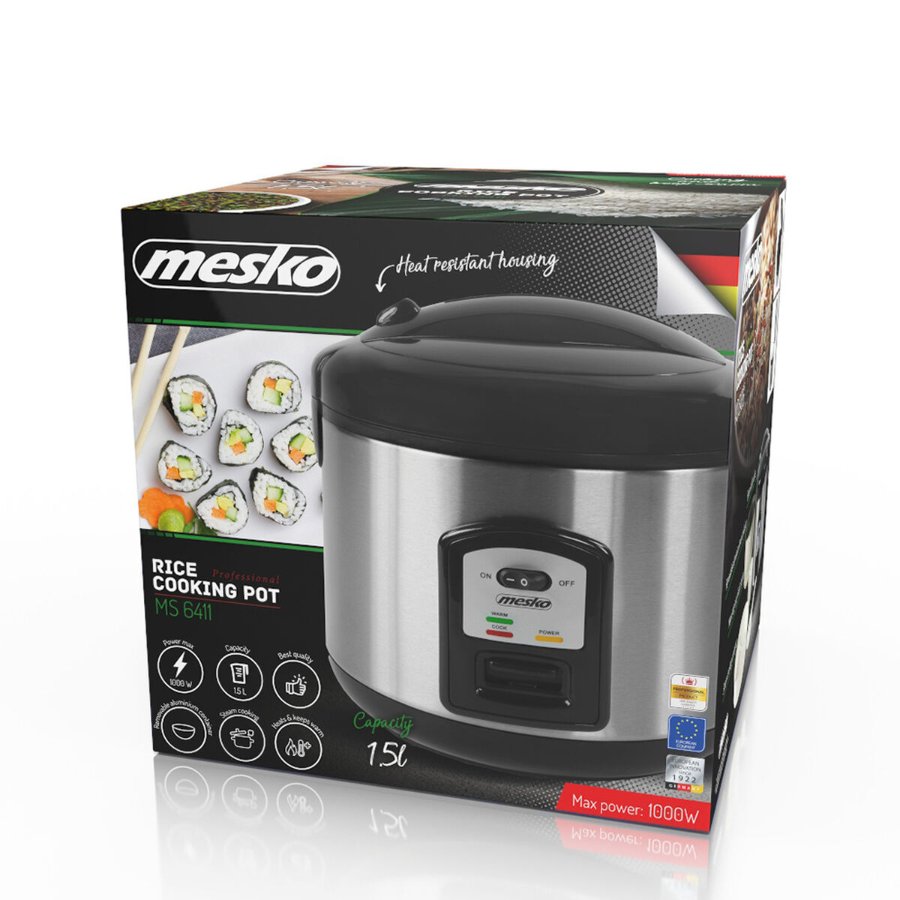 Rice Cooker Mesko MS 6411 Grey 1000 W 1,5 L Rice Cooker Mesko MS 6411 Grey 1000 W 1,5 L
