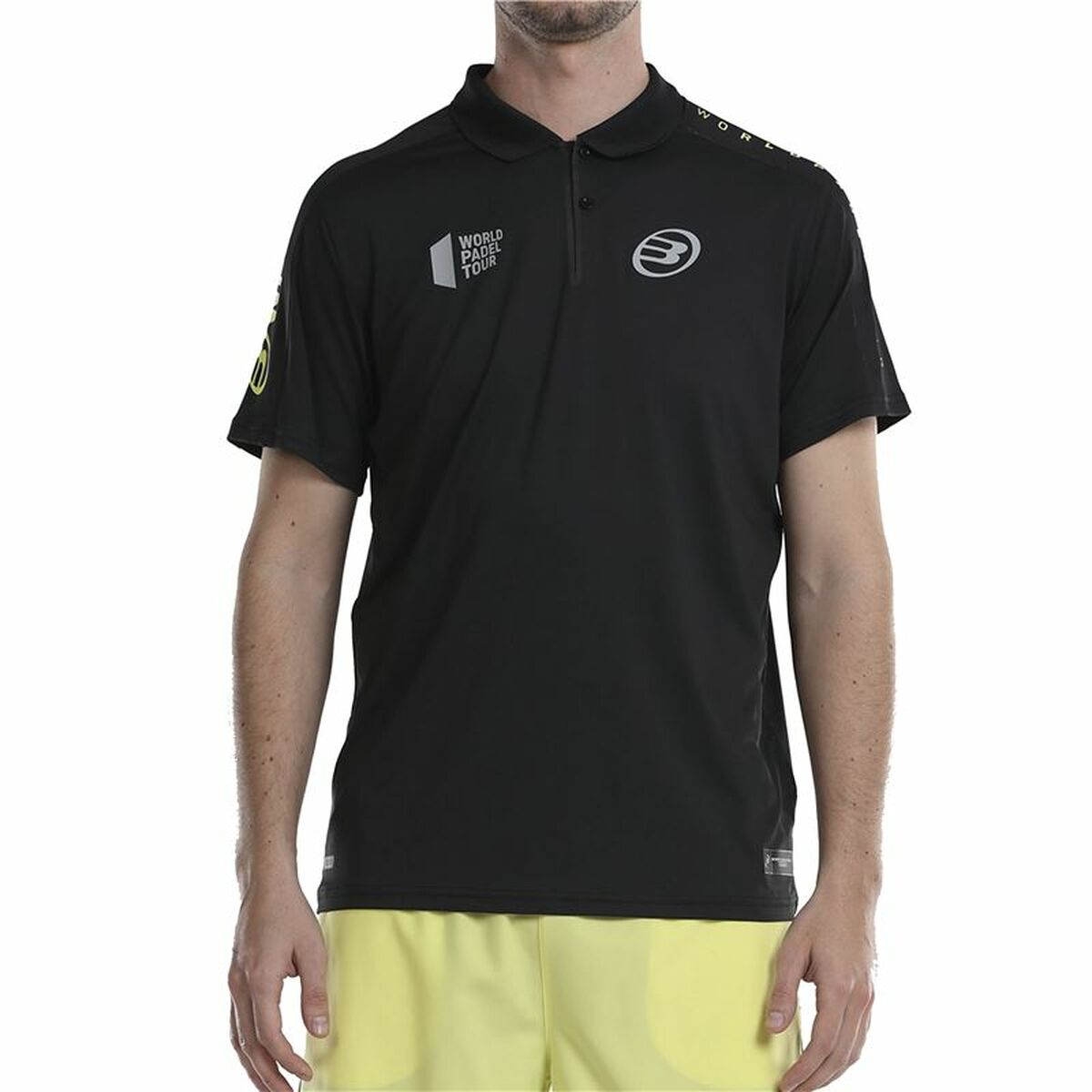 Men’s Short Sleeve Polo Shirt Bullpadel Liceo Padel Black Men’s Short Sleeve Polo Shirt Bullpadel Liceo Padel Black