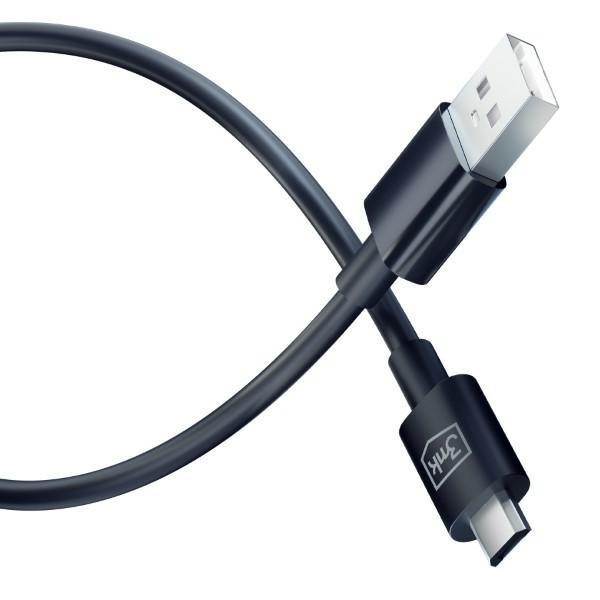 3MK cable Hyper USB-A / microUSB 1.2m 5V 2.4A black