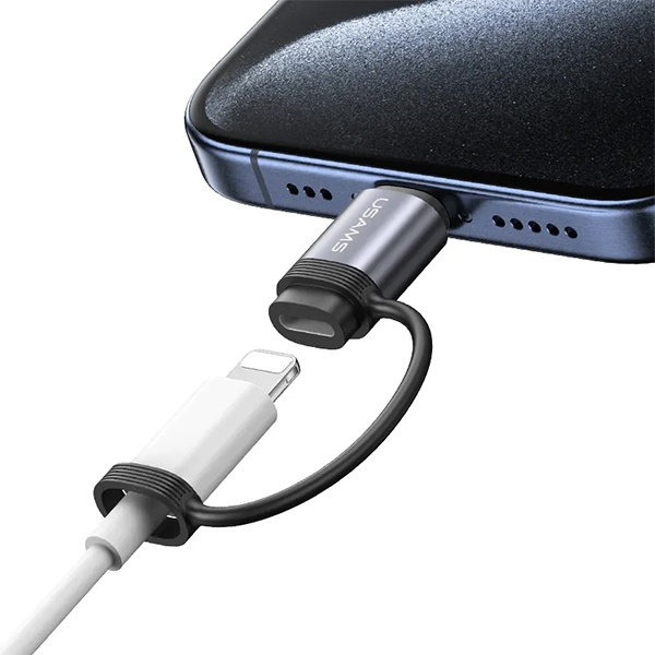USAMS US-SJ677 Lightning / USB-C adapter 30W