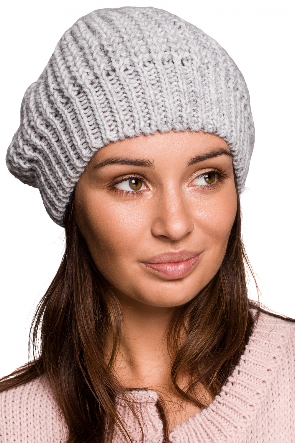  Beret model 148902 BE Knit  grey