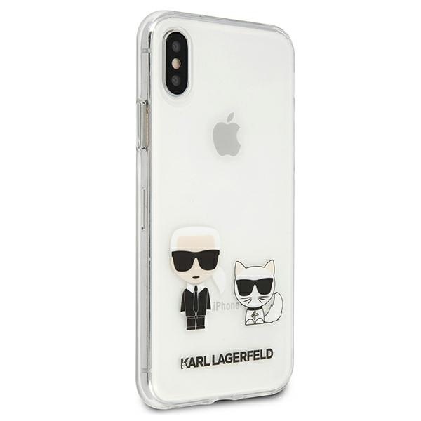 Karl Lagerfeld KLHCPXCKTR Apple iPhone X/XS hardcase Transparent Karl & Choupette