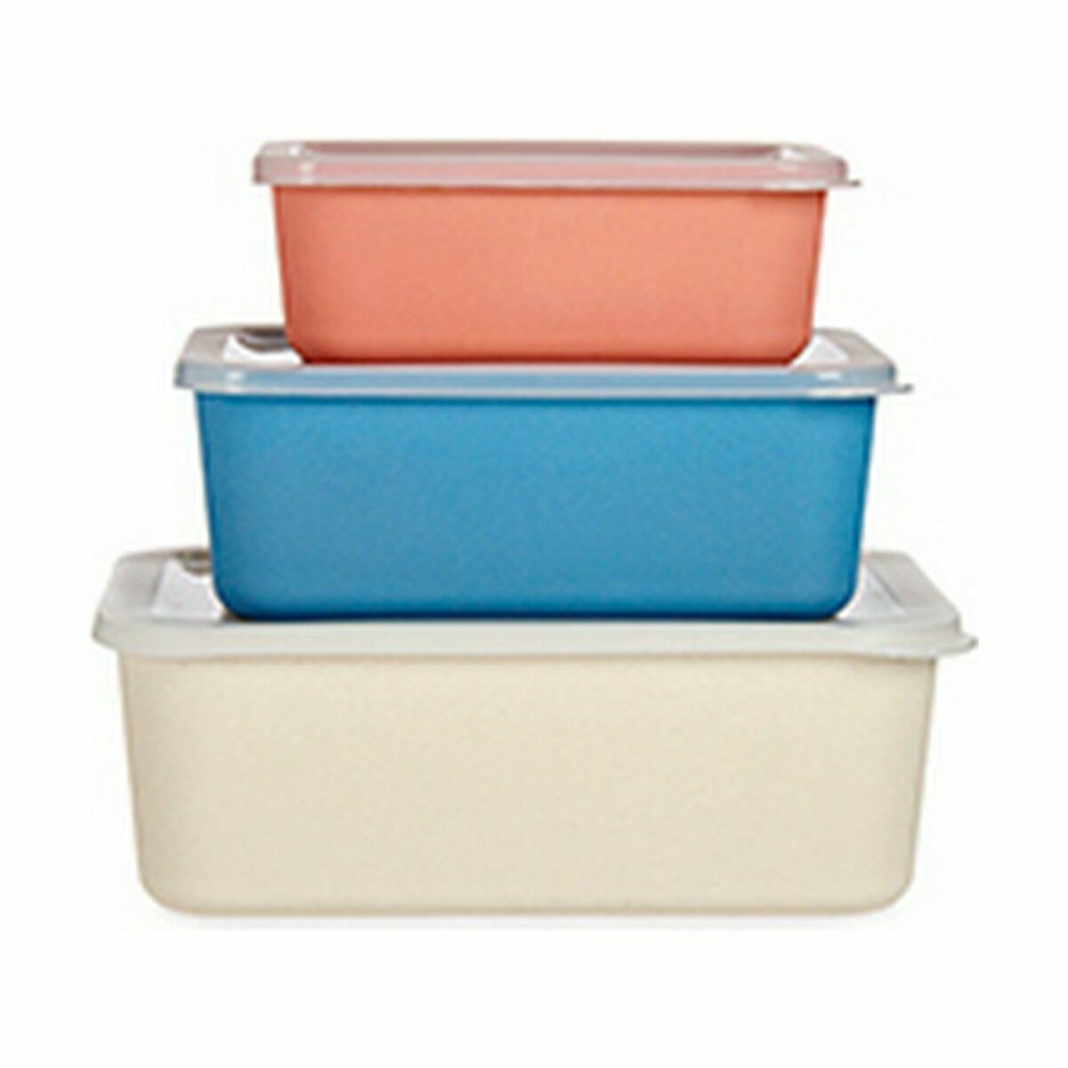 Set of organiser trays Bamboo Melamin (6 Units)