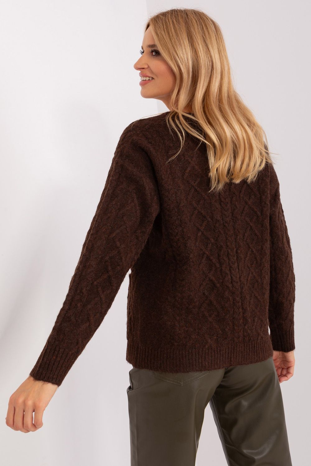  Cardigan model 186747 AT  brown