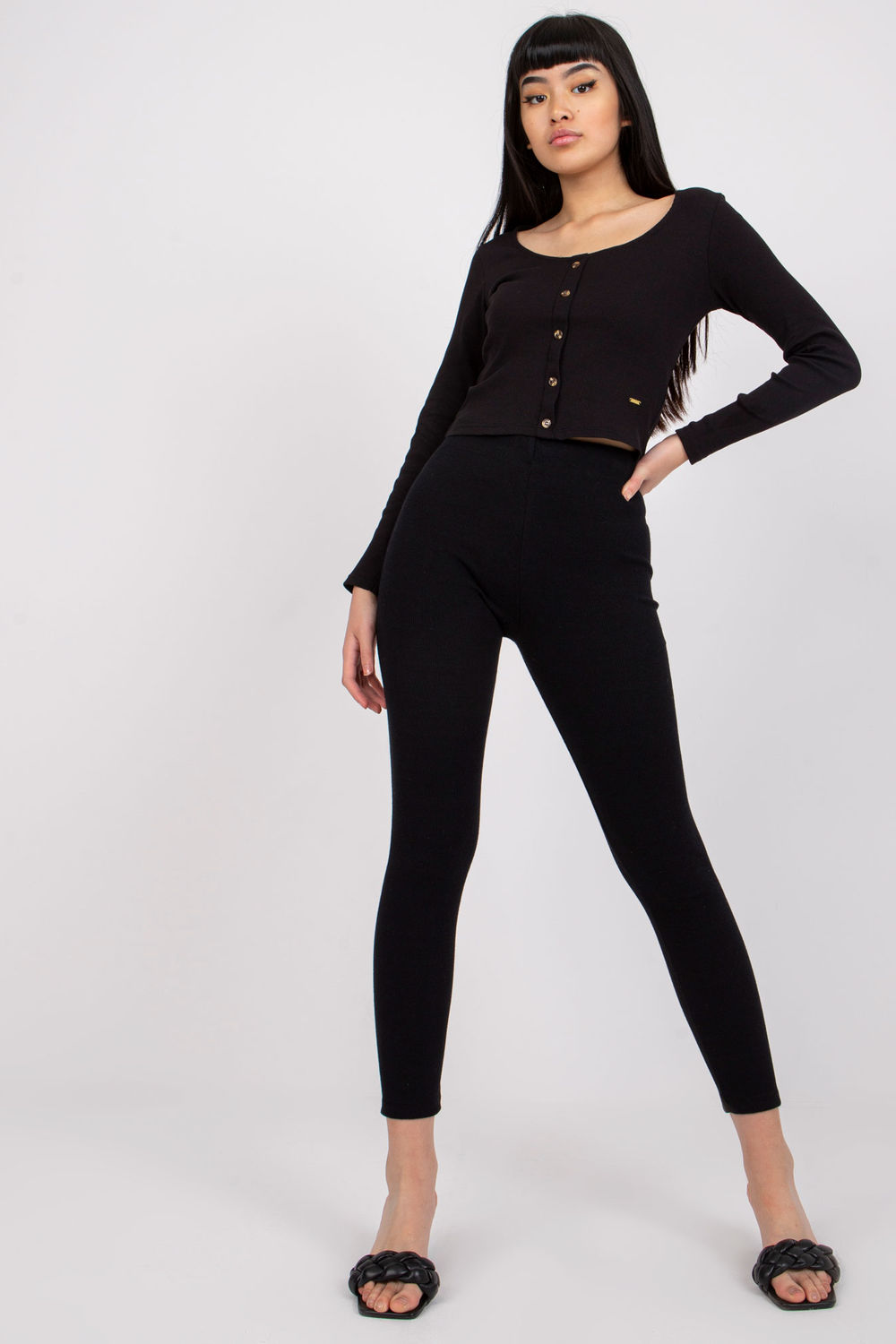  Long leggings model 180888 Rue Paris  black