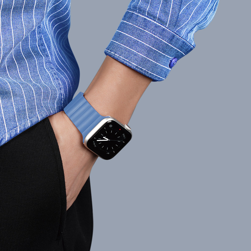 Dux Ducis Magnetic Strap Apple Watch 4/5/6/7/8/SE 40/41mm blue (Chain Version)