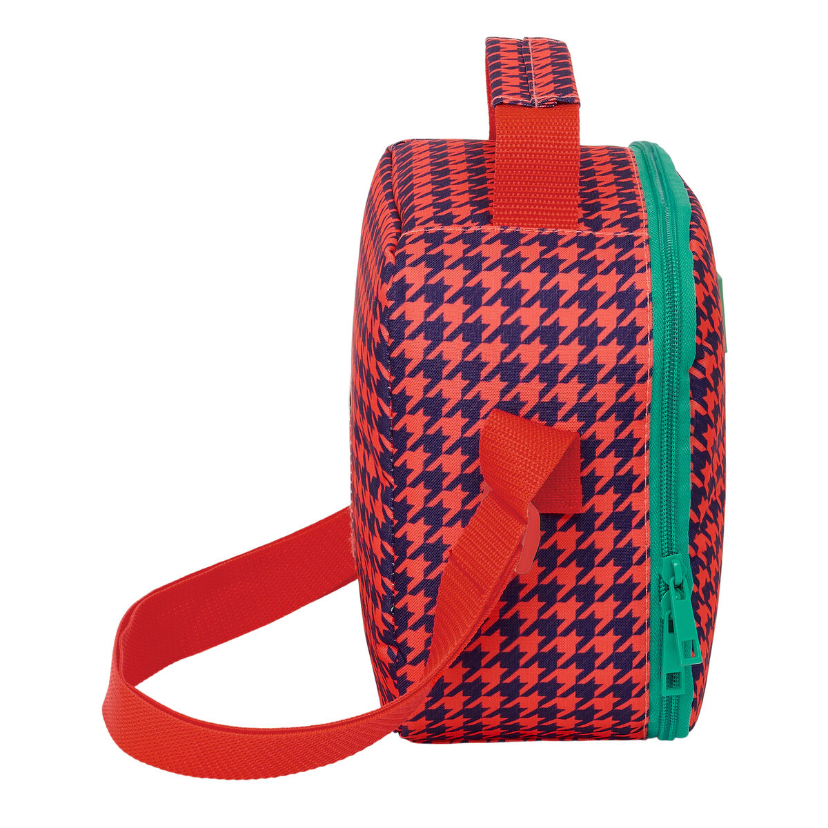 Thermal Lunchbox Nait Nait Pata de gallo coral Coral 20 x 20 x 15 cm