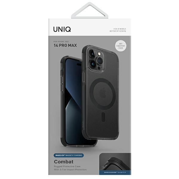 UNIQ Combat Apple iPhone 14 Pro Max Magclick Charging concrete charcoal