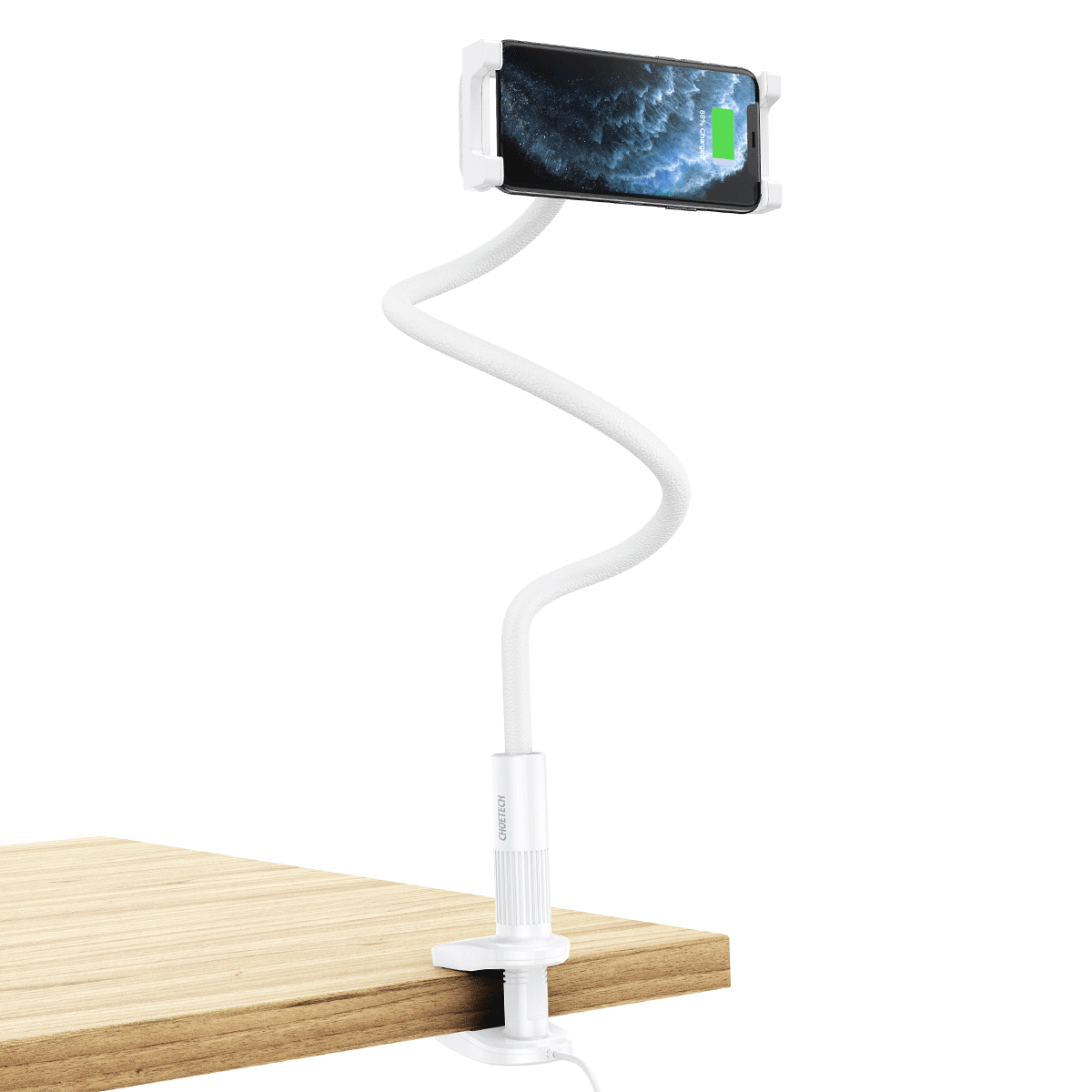 Choetech T584-F Desk Holder with Wireless Charger 15W white