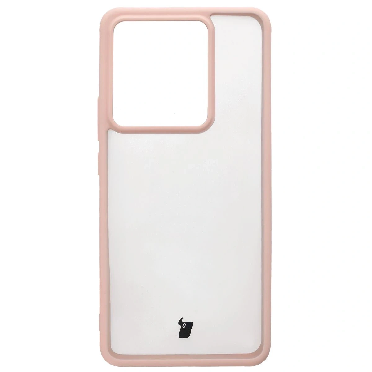 Etui Bizon Case Angelo do Realme GT 7 / 7T półprzezroczyste z różową ramką