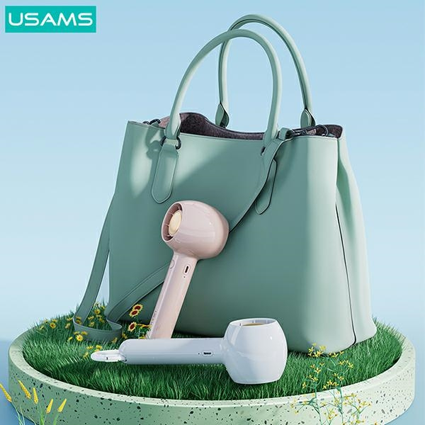 USAMS Hand Fan Mini 1200mAh Candy Series white ZB251FS01 (US-ZB251)