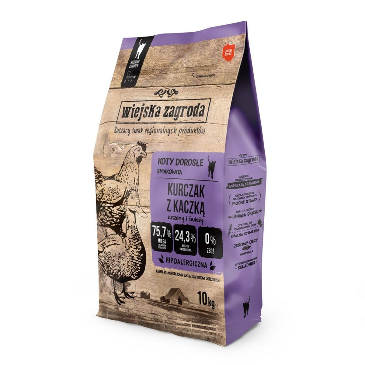 Cat food WIEJSKA ZAGRODA                                 Chicken 10 kg