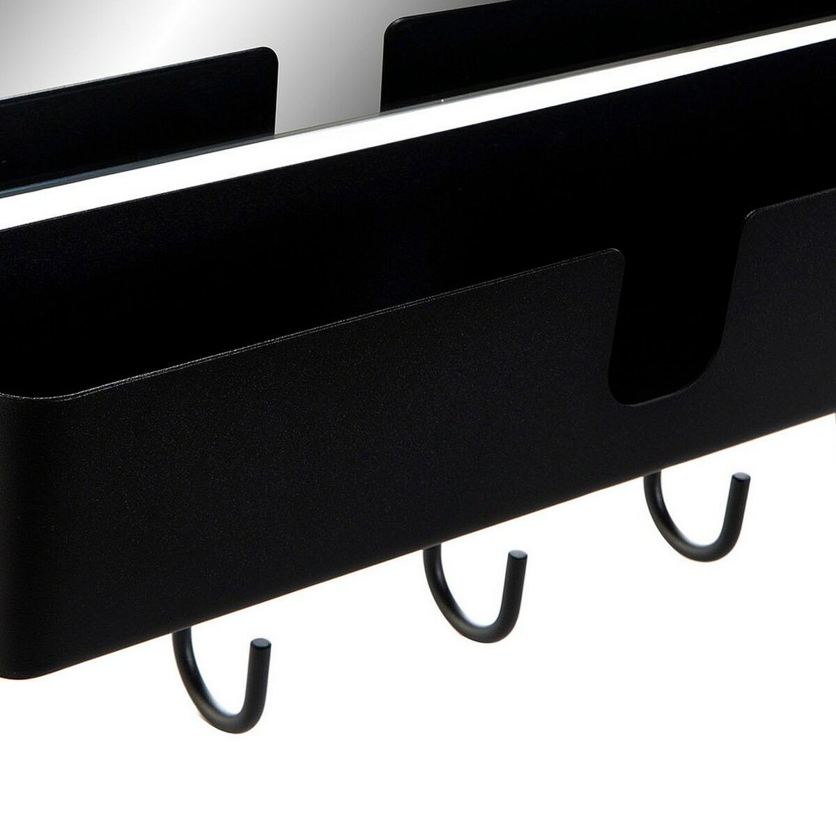 Wandgarderobe DKD Home Decor Schwarz Metall (40 x 9 x 72 cm)