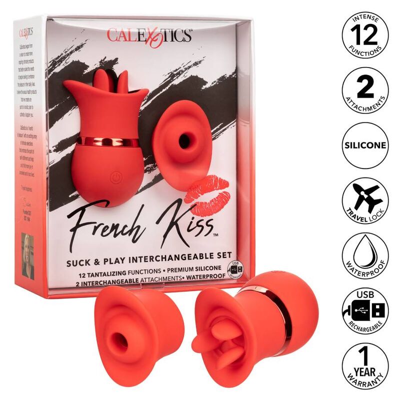 CALIFORNIA EXOTICS FRENCH KISS SUCK & PLAY SET CALIFORNIA EXOTICS FRENCH KISS SUCK & PLAY SET