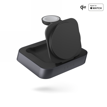 ZENS Nightstand Charger Pro 2 wireless charger 2in1 Qi2 15W MagSafe