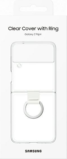 Samsung Galaxy Z Flip 4 EF-OF721CTEGWW transparent Clear Cover Ring
