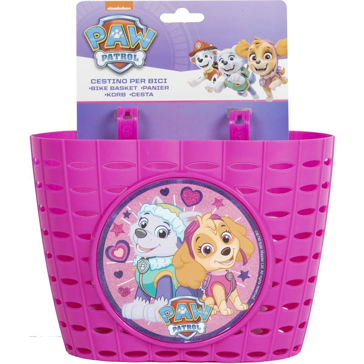 Children's Bike Basket The Paw Patrol CZ10547 Pink