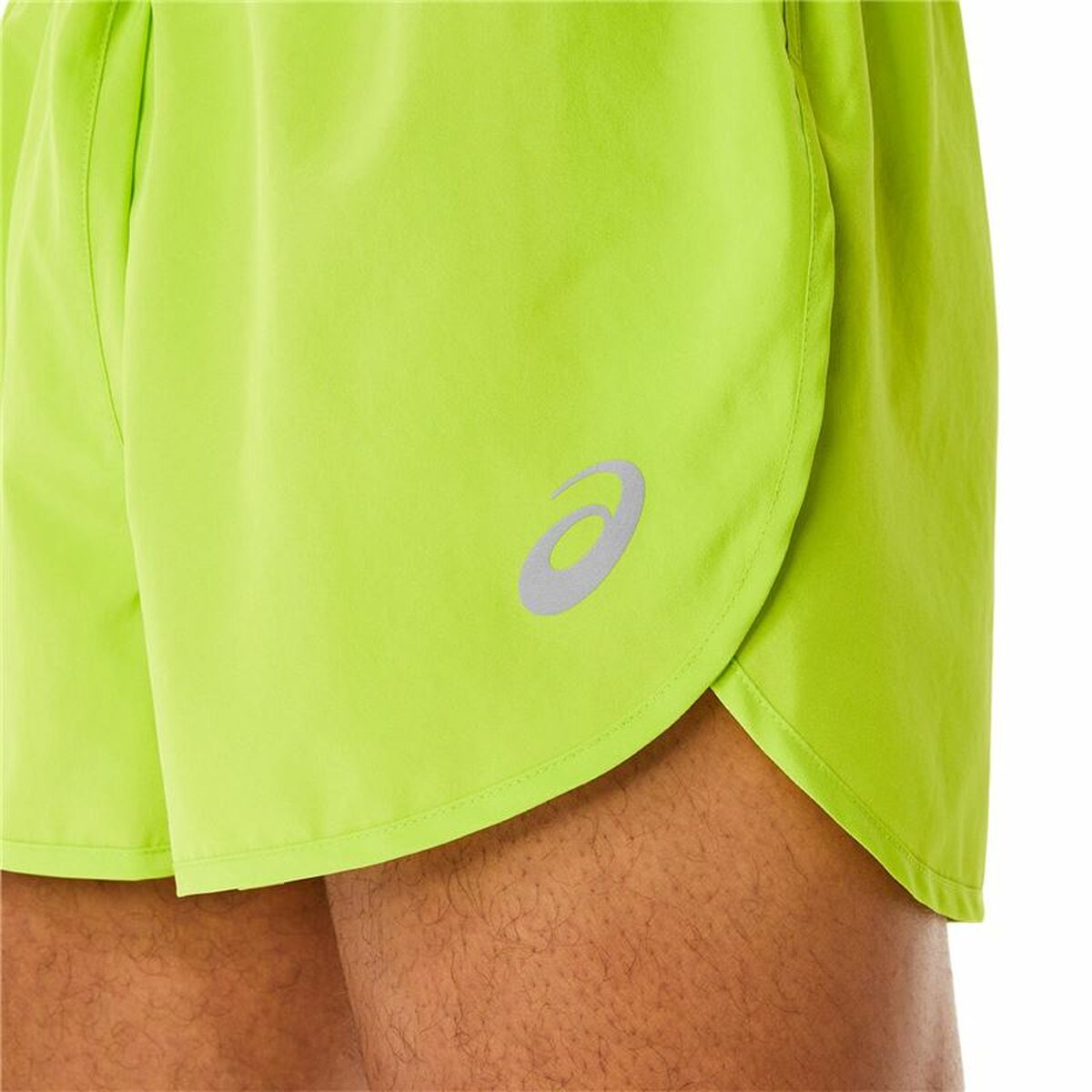 Men's Sports Shorts Asics Core Split Lime green