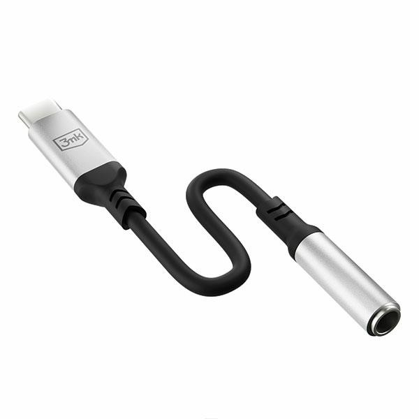 3MK Audio Adapter USB-C/mini jack 3,5 mm black