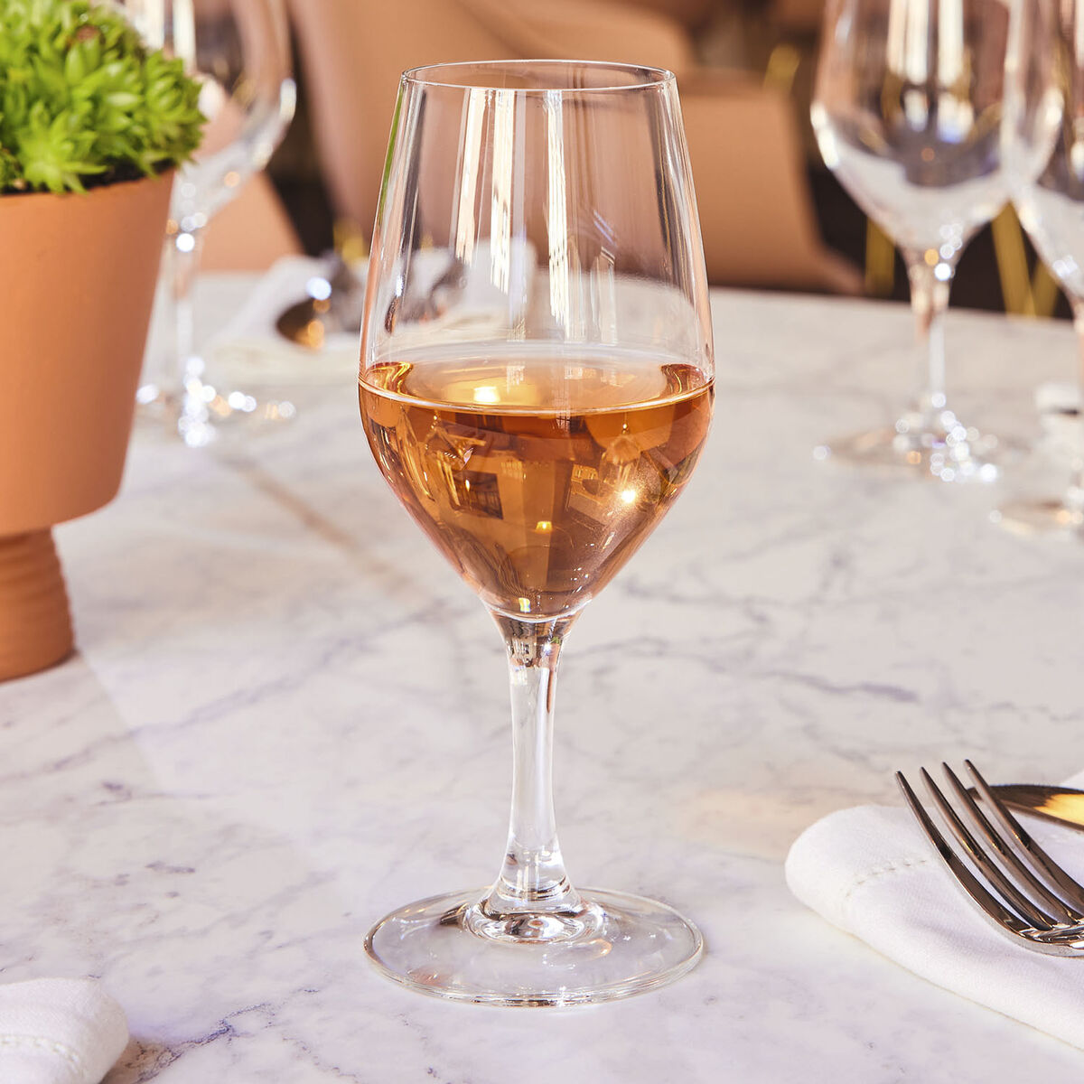 Set of cups Chef & Sommelier Evidence Wine 6 Units Transparent 270 ml