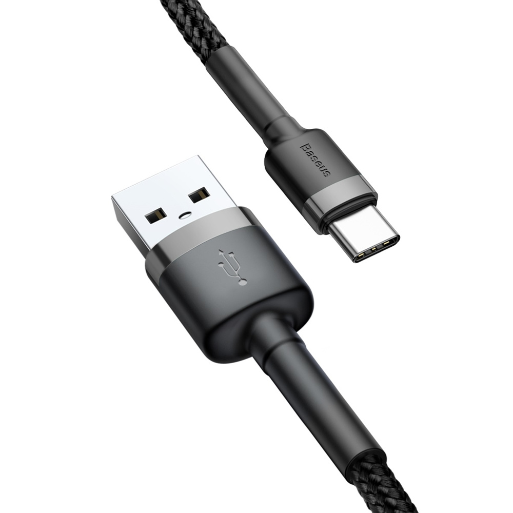 Baseus Cafule USB-A/USB-C Cable QC 3.0 2A 2M black-gray