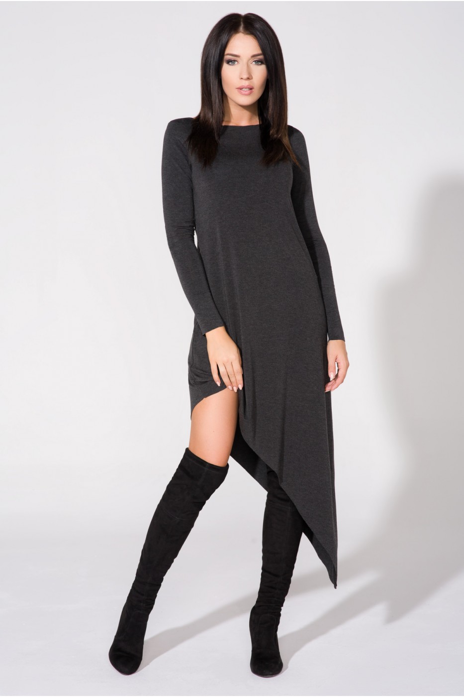 Abendkleid model 61700 Tessita grau Damen