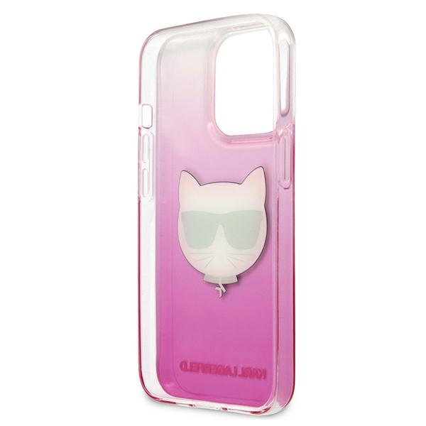 Karl Lagerfeld KLHCP13XCTRP Apple iPhone 13 Pro Max hardcase pink Choupette Head