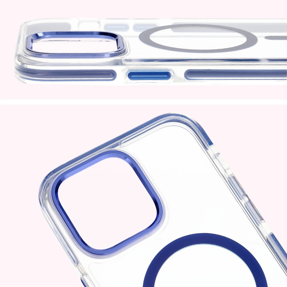 Bizon Case Marco Apple iPhone 14 Pro Max clear with blue frame
