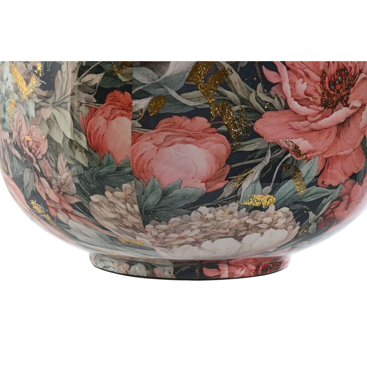 Vase Home ESPRIT Multicolour Pink Metal 25 x 25 x 69,3 cm