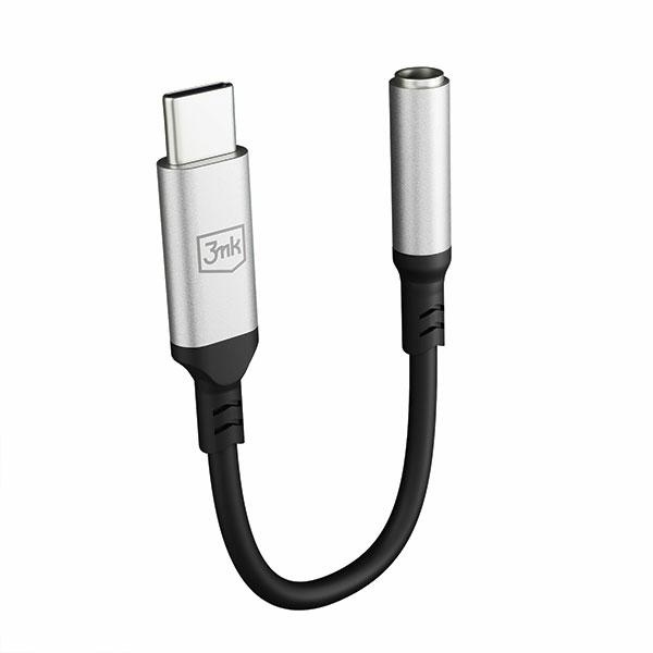 3MK Audio Adapter USB-C/mini jack 3,5 mm black
