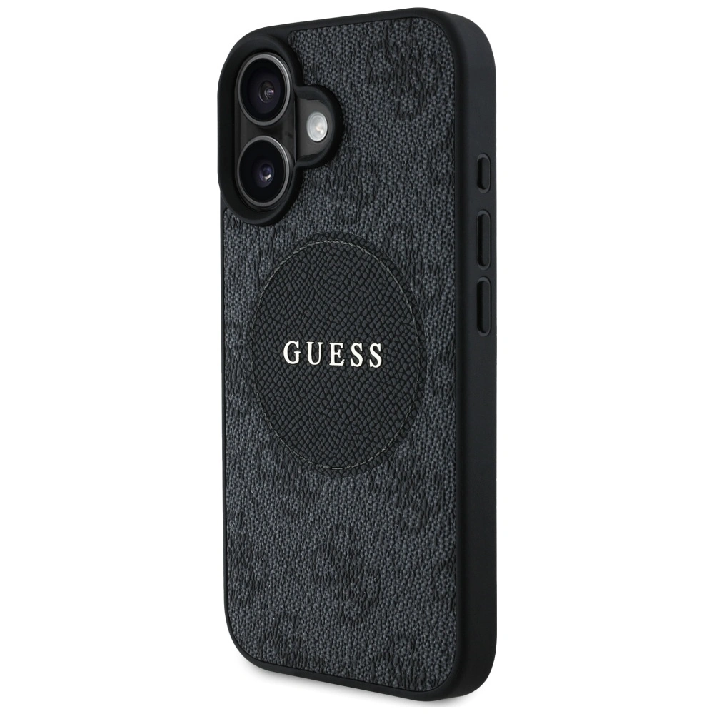 Guess 4G Circle Classic Logo MagSafe Apple iPhone 16 black