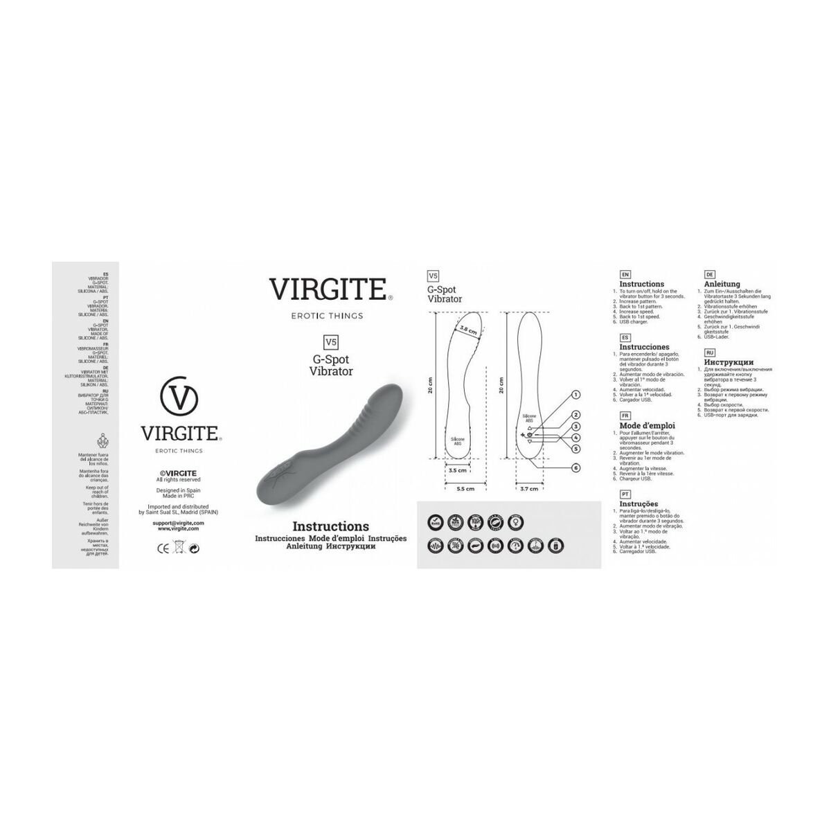 G-Spot Vibrator Virgite Pink