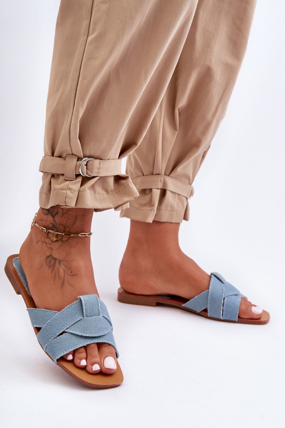 Flip-flops model 183491 Step in style  blue