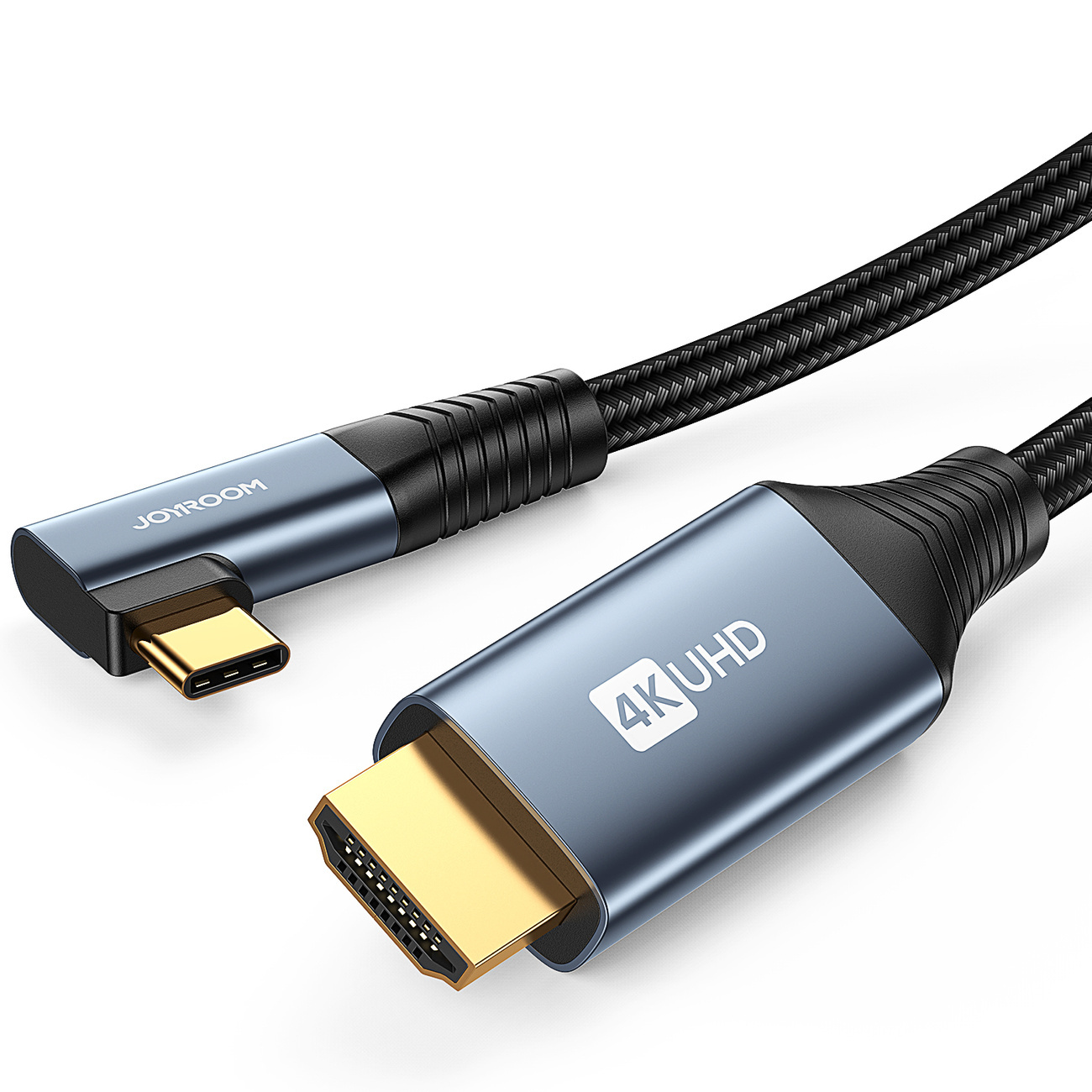Joyroom angled cable SY-20C1 USB-C / HDMI 4K 60Hz 2m grey