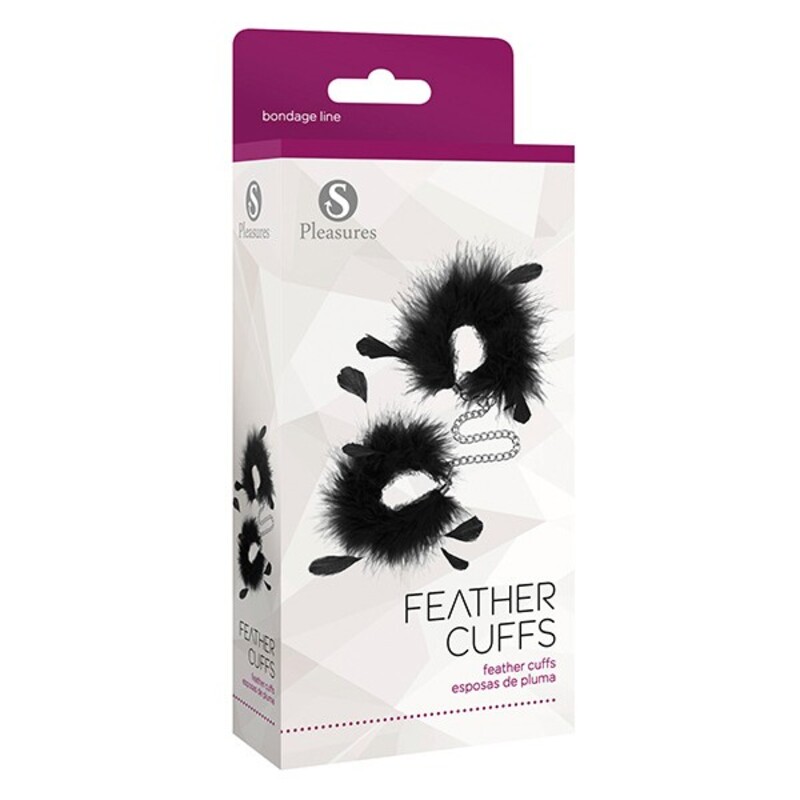 Cuffs S Pleasures Feather Black