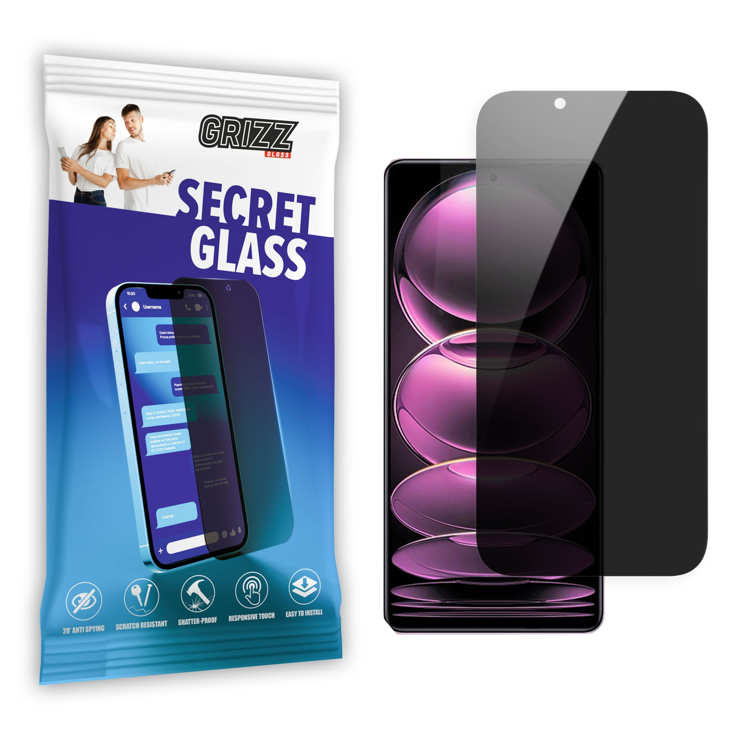 GrizzGlass SecretGlass Xiaomi Redmi Note 12 Pro