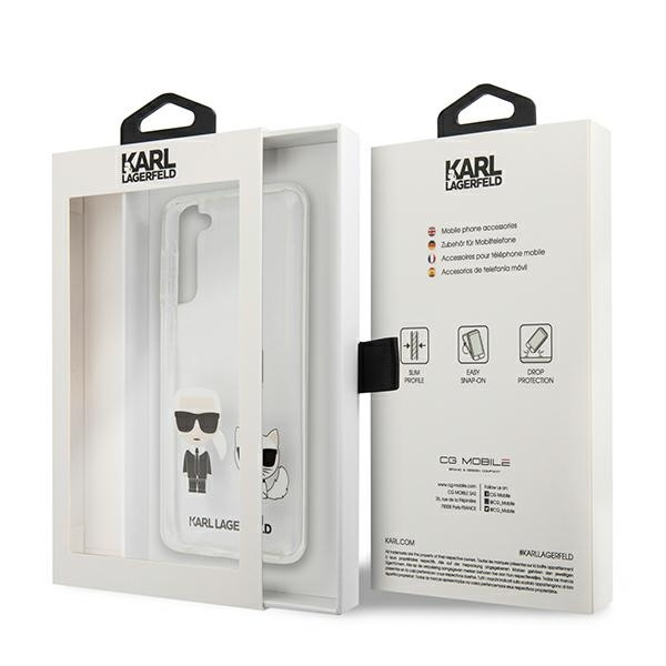 Karl Lagerfeld KLHCS21MCKTR Samsung Galaxy S21+ Plus hardcase Transparent Karl & Choupette