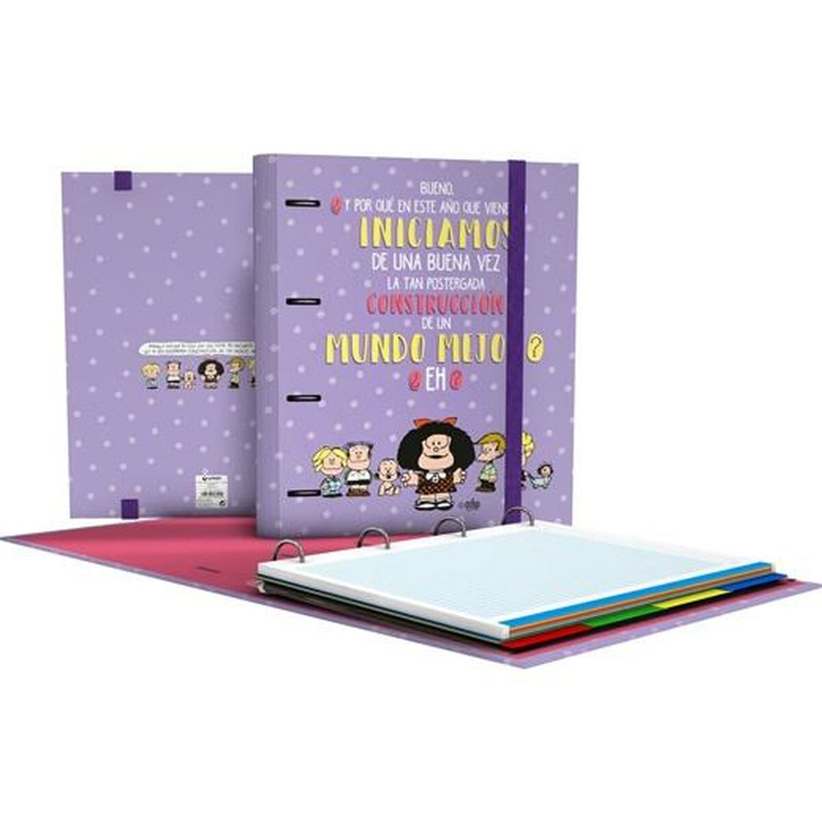 Ringbuch Grafoplas Carpebook Mafalda Lila A4 (2 Stück)