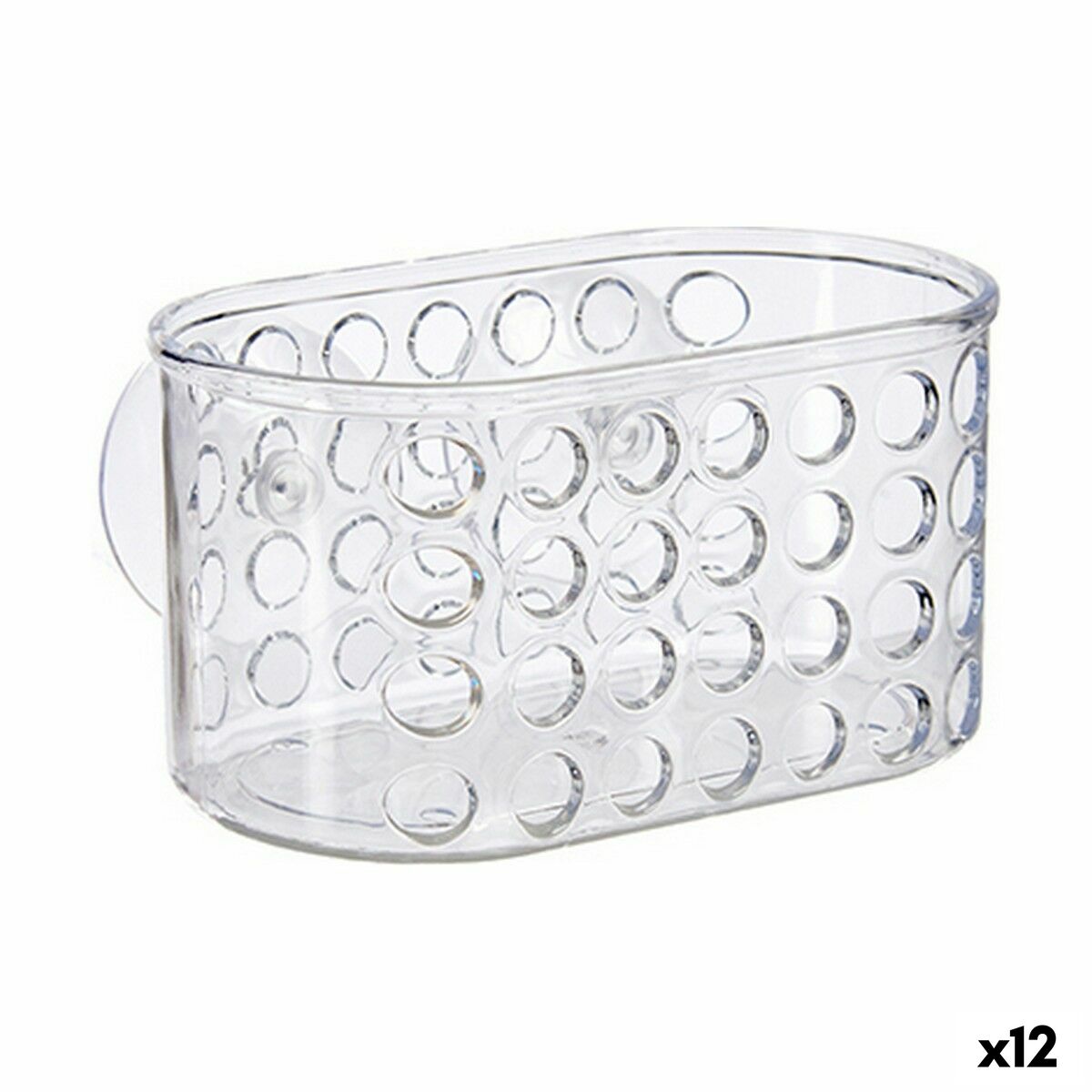 Duschaufhänger 15,8 x 8,5 x 8 cm Durchsichtig PVC polystyrol (12 Stück)